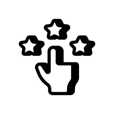 Vektör olarak yıldız seçim simgesi. Logotype