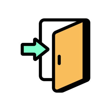 Vektör olarak giriş simgesi. Logotype