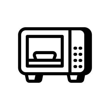 Vektör olarak mikrodalga ikonu. logotype