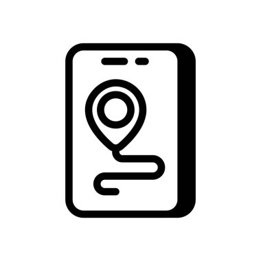 Vektör olarak GPS simgesi. Logotype