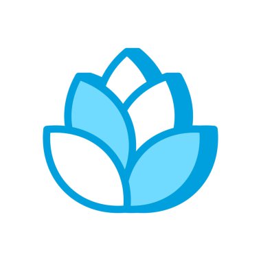 Vektör olarak çiçek simgesi. Logotype