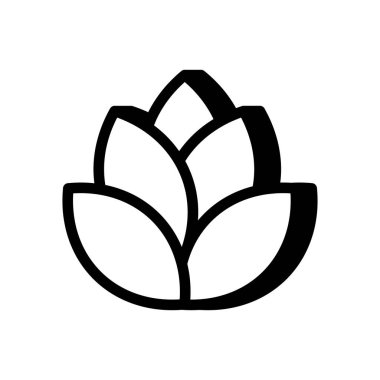 Vektör olarak çiçek simgesi. Logotype