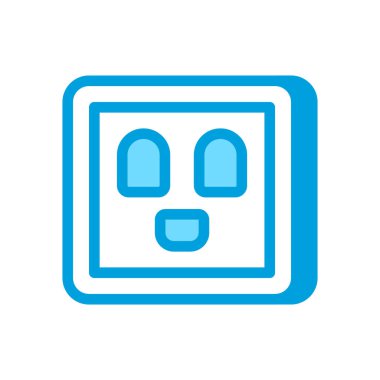 Soket simgesi vektörde. Logotype