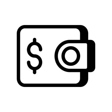 Vektör olarak cüzdan simgesi. Logotype