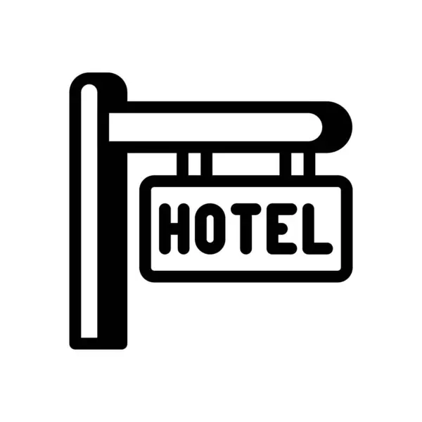 Vektör olarak otel yönetim kurulu simgesi. Logotype