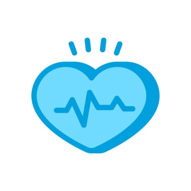 Vektör olarak kardiyo simgesi. Logotype