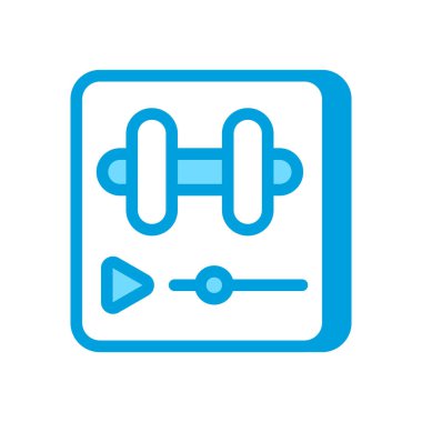 Vektör olarak video simgesi. Logotype