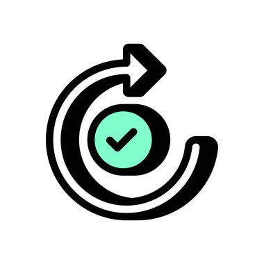 Vektör olarak tutarlılık simgesi. Logotype