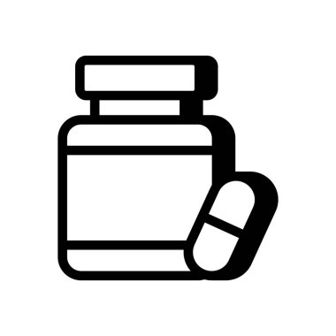 Protein haplarının ikonu vektörde. Logotype