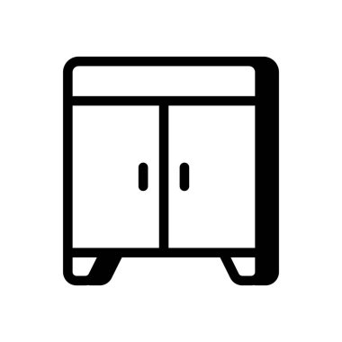 Kilit simgesi vektörde. Logotype