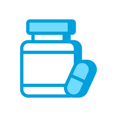 Protein haplarının ikonu vektörde. Logotype