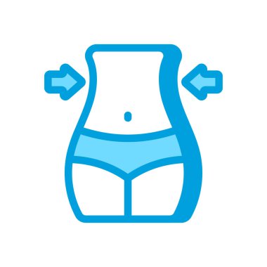 Vektörde kayıp yağ simgesi. Logotype