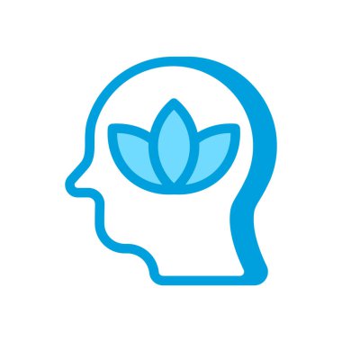 Vektör olarak meditasyon simgesi. Logotype