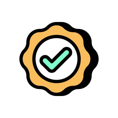 Başarı simgesi vektörde. Logotype