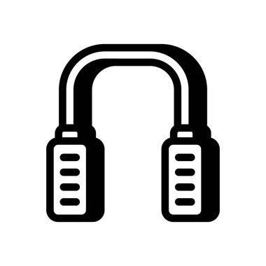 Atlama İpleri simgesi vektörde. Logotype