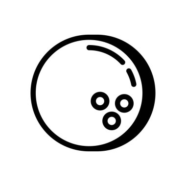 Bowling topu ikonu vektör olarak. Logotype