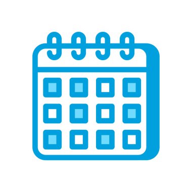 Takvim simgesi vektörde. Logotype