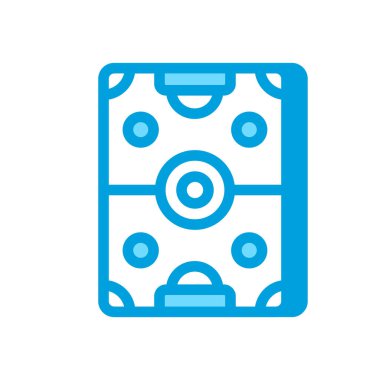 Vektör olarak futbol sahası simgesi. Logotype