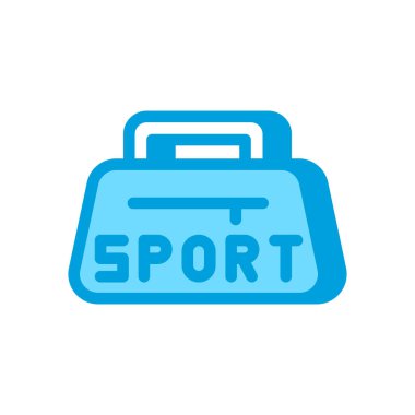 Sports Bag simgesi vektörde. Logotype