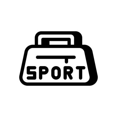 Sports Bag simgesi vektörde. Logotype