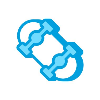 Vektör olarak kaykay simgesi. Logotype