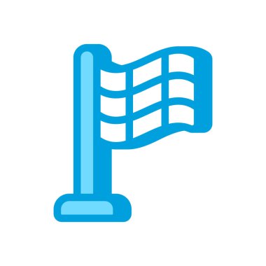 Vektör olarak işaretlenmiş bayrak simgesi. Logotype