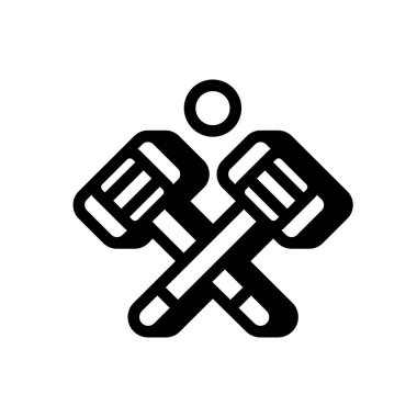 Kriket ikonu vektöründe. Logotype