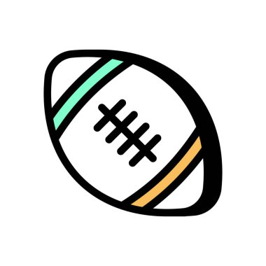 Rugby ikonu vektör olarak. Logotype