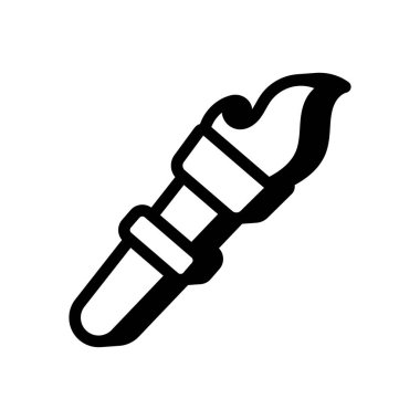 Vektör olarak alev ikonu. Logotype