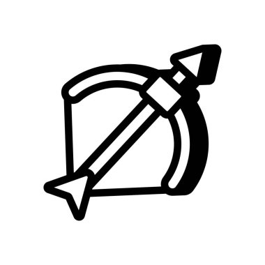 Vektör olarak yay simgesi. Logotype