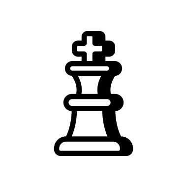 Satranç ikonu vektörde. Logotype