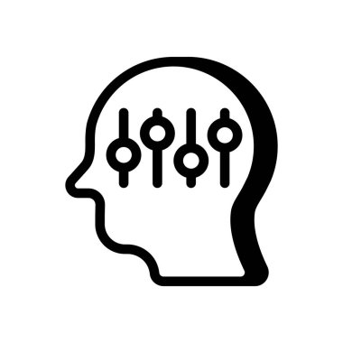 Vektör olarak psikoloji ikonu. Logotype