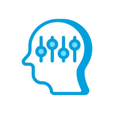 Vektör olarak psikoloji ikonu. Logotype