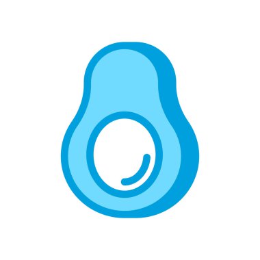 Vektör olarak Avokado simgesi. Logotype