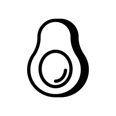 Vektör olarak Avokado simgesi. Logotype