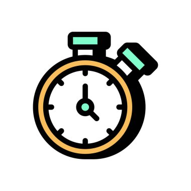 Vektör olarak zaman simgesi. Logotype