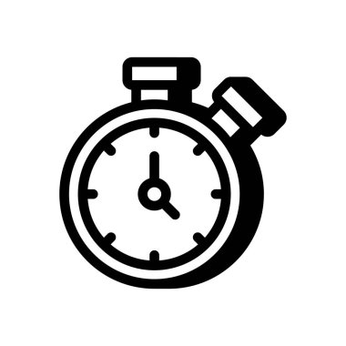 Vektör olarak zaman simgesi. Logotype