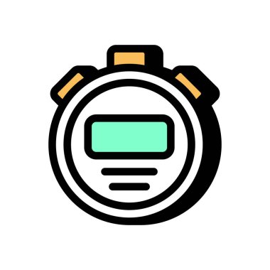 Vektör olarak kronometre simgesi. Logotype