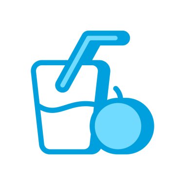 Vektör olarak meyve suyu ikonu. Logotype