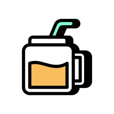 Vektör olarak meyve püresi simgesi. Logotype