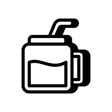 Vektör olarak meyve püresi simgesi. Logotype