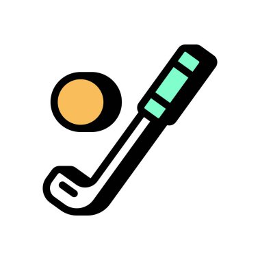 Golf ikonu vektörde. Logotype