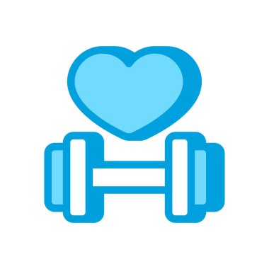 Fitness icon in vector. Logotype