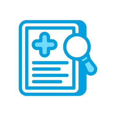 Teşhis simgesi vektörde. Logotype