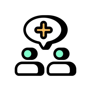 İnsanlar vektör olarak simge. logotype