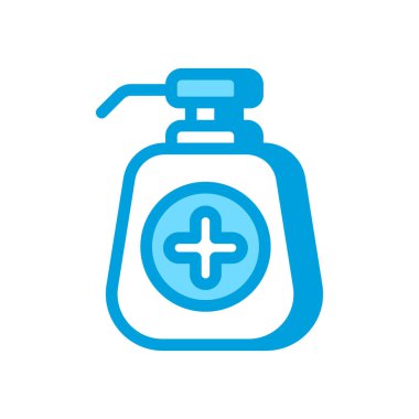 Vektör olarak dezenfektan ikonu. Logotype
