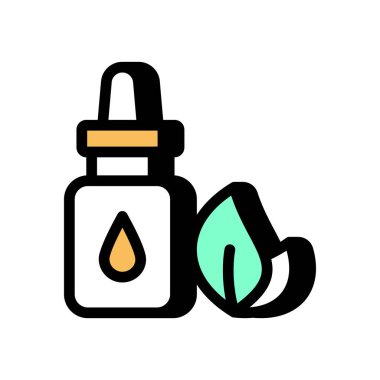 Vektör içinde temel yağ simgesi. Logotype