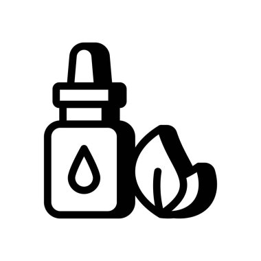 Vektör içinde temel yağ simgesi. Logotype