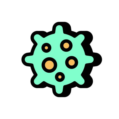 Virüs ikonu. Logotype