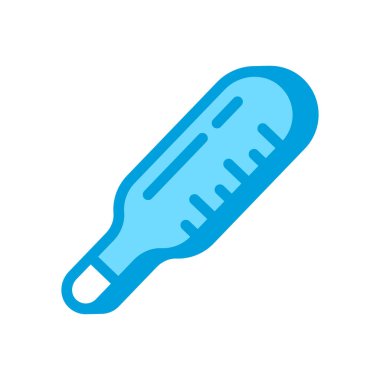 Termometre simgesi vektörde. Logotype